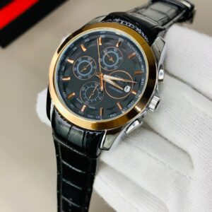 TS - Black Belt Gold Case Black Dial