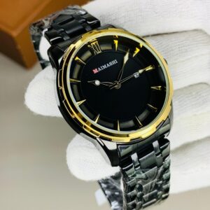 MI-Black Chain Gold Case Black Dial