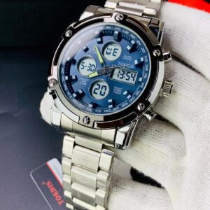 TOKDIS - Silver Chain Blue Dial