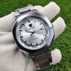 TW- Silver Chain White Dial
