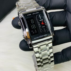 SKMEI 1868- Silver Black