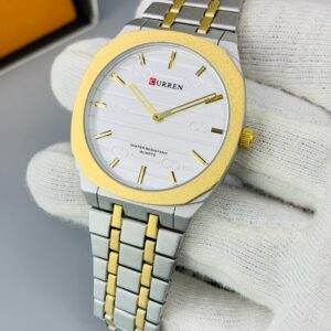 Curren - Two Tone Chain White Dial