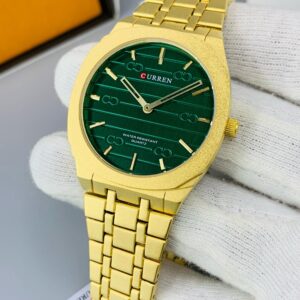 Curren - Golden Chain Green Dial