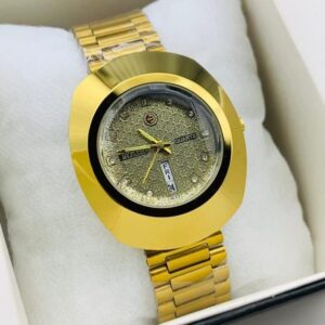 R ANDA DAY AND DATE WORKING - Golden Chain Grey Dial