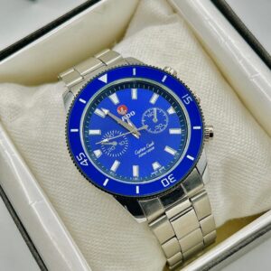 RD- Silver Chain Blue Dial