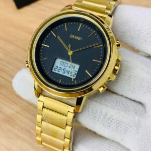 Skmei 1652 - Golden Chain Black Dial