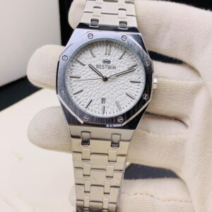 Bestwin 231 ( Silver Chain With White Dial)