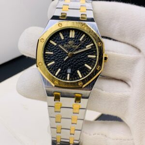 Bestwin 231 ( TwoToneGolden Chain With Black Dial)