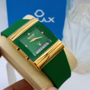 Omax (Emerald Green Strap With Emerald Green Dail)